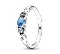 Pandora Bague Disney Aladdin Jasmine en argent sterling avec cristal bleu glacé et cristal bleu clair de lune, taille 60