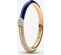 Pandora Bague Double Pavée & Bleue 54
