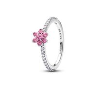 PANDORA Bague en argent pour femme - Fleur scintillante rose - 194499C02