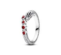 Pandora Bague Game of Thrones Maison du Dragon en argent sterling avec cristal rouge, taille 58