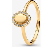 Pandora Bague Halo Ovale Gravable 48