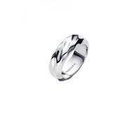 Pandora Bague large pour femme en argent ondulé 193886C00, 58/18,5, Argent sterling, Aucune pierre précieuse