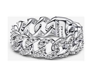 Pandora Bague Maille Cubaine Pavée 54