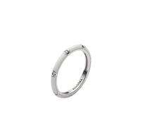 Bague Pierres et Résine Façon Émail Pandora ME Blanc 54