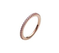 Pandora ME Bague cloutée Pyramides en métal plaqué or rose 14 carats avec zircones cubiques transparentes, taille 52