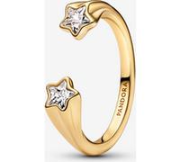 Pandora 163582C01 Bague pour Femme Motif étoiles filantes Doré, Argent Sterling, Zircone cubique