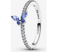 Pandora 194269C01 Bague en Argent pour Femme Motif Papillon Scintillant Bleu, 56/17,8, Argent Sterling, Cristal Zircon cubique