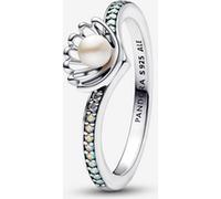 PANDORA Bague pour femme Disney Princesse Ariel Coquillage Argent 193654C01, 56/17,8, Argent sterling, Zircone cubique
