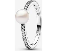 PANDORA Timeless 193158C01-54 bague perle et pavé