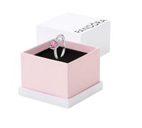 Pandora Bague pour femme 198421C03 Cœur surélevé rose Argent sterling Zircone cubique 58/18,5