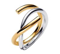Pandora Bague pour femme bicolore 163889C00, 54/17,2, Argent sterling, Aucune pierre précieuse