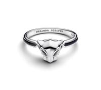 Pandora Bague pour Femme Marvel Panthère Noire en Argent 194223C01, 54/17,2, Argent Sterling, Cristal