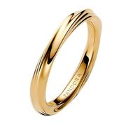 Pandora Bague pour femme torsadée dorée 163888C00, 58/18,5, Argent sterling, Aucune pierre précieuse