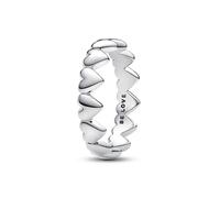PANDORA Bague Row of Hearts 193427C00, Argent Sterling, Aucune Pierre précieuse