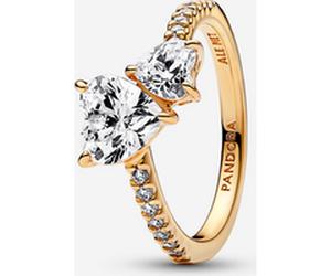 Pandora Bague Scintillante Cœur Double 52