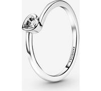 Pandora Bague Solitaire Cœur Incliné Incolore 58