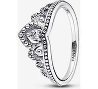 Pandora Moments Bague Tiare Volute Royale en argent sterling avec zircones cubiques transparentes, taille 48