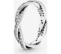 Pandora Bague Torsades Scintillante Argent Massif 58
