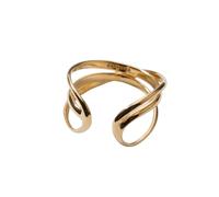 Pandora - Bagues empilables aux formes organiques - Femme - Accessoires - Jaune - Taille: 54 MM