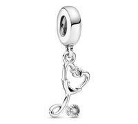 PANDORA Bijou Argent Charm Pendentif Stéthoscope Cœur 799072C01