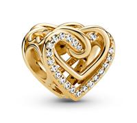 Pandora Bijou Charm Éblouissant Cœur Entrelacé Couleur Or 769270C01