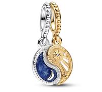 Pandora Charm Pendant Soleil & Lune Séparable Bimatière one size