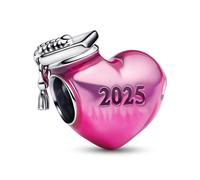 PANDORA Bijou Charme En Forme De Coeur Rose 2025
