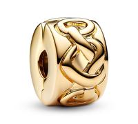 PANDORA Bijou Clip-Charm Cœurs Noués Dorés 768035C00