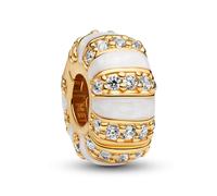 PANDORA Bijou Clip-Charm Pierres Et Émail Doré 763785C01