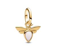 PANDORA Bijou Mini Charme-Pendentif Abeille Blanche Dorée 763826C01
