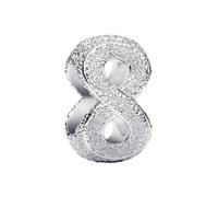 Pandora Bijoux Argent Mini Charm Symbole D'Infini Mat 794523C00