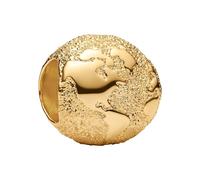 Pandora Bijoux Charm Globe Mini Structuré Couleur Or 764529C00