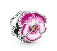 Pandora Bijoux Charme Argent Pinkfarbenes Pensée 790777C01