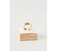 Pandora Bague Femme Anneau Large Ondulée Dorée Argent Sterling Taille 52