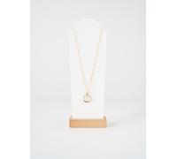 Pandora Essence Collier pendentif bicolore en argent sterling plaqué or 14 carats, taille : 45 cm, 363882C00-45, 45 cm, Argent sterling, Pas de gemme