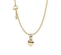 Pandora Bijoux Femmes Jeu de Collier avec Pendentif Mini Cœur Couleur Dorée