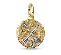 Pandora Bijoux Pendentif Médaillon Bicolore Croisées Flèches 764081C01