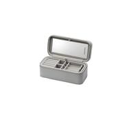 PANDORA Boîte à bijoux originale pour femme et fille Boîte à bijoux de voyage Gris 200 x 101 x 85 mm