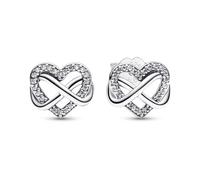 Pandora Clous d'oreilles Moments 292667C01 Cœur Infini argent sterling zircones transparentes