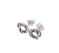 Pandora Clous d'oreilles Moments Cercles – Argent sterling avec zircones cubiques transparentes
