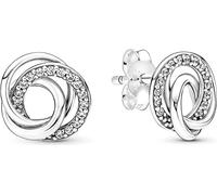 PANDORA Boucles d'oreilles "Always Together" argent avec zirconium 291