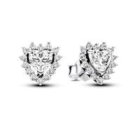 Clous d?Oreilles Halo C?ur Scintillant Argent