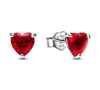 Pandora Boucles d'oreilles Boucles d'oreilles bouton coeur rouge 292549C01