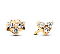 Pandora Boucles d'oreilles Boucles d'oreilles clous cœur et triple gemme 263003C01