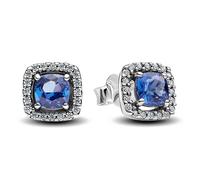 Pandora Boucles d'oreilles Bright Blue Halo Earrings 293551C01