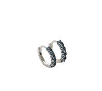Pandora Boucles d'oreilles Huggie Timeless 293849C01 argent sterling zircone bleu clair