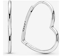 Pandora Boucles d'Oreilles Créoles Cœur Asymétrique one size