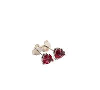 Pandora Clous d’oreilles Timeless Cœur – Argent sterling, cristal rouge cerise