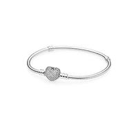 PANDORA Bracelet 590727CZ-20 Bracelet pour Femme en Argent avec cœur en Zirconium