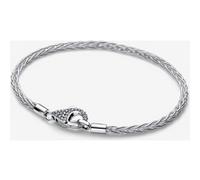 Pandora Bracelet à Charms Maille Queue de Renard Fermoir Pavé 17 cm